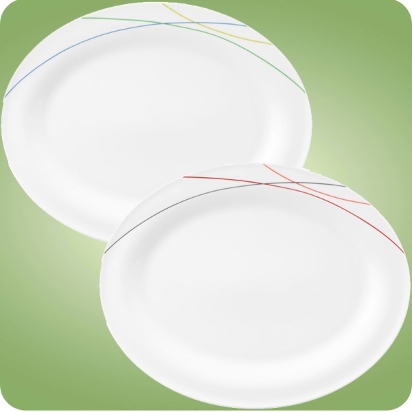Community Platte oval 35 cm Green-​​​​​​​ o. Red-​Line Seltmann Weiden