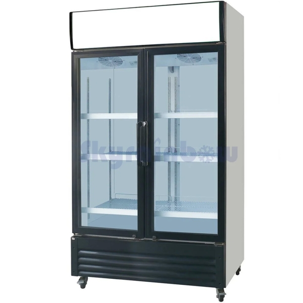 Getränkekühlschrank mit Display 600 Liter Skyrainbow LC628MAF Kühlschrank Glastür Getränke