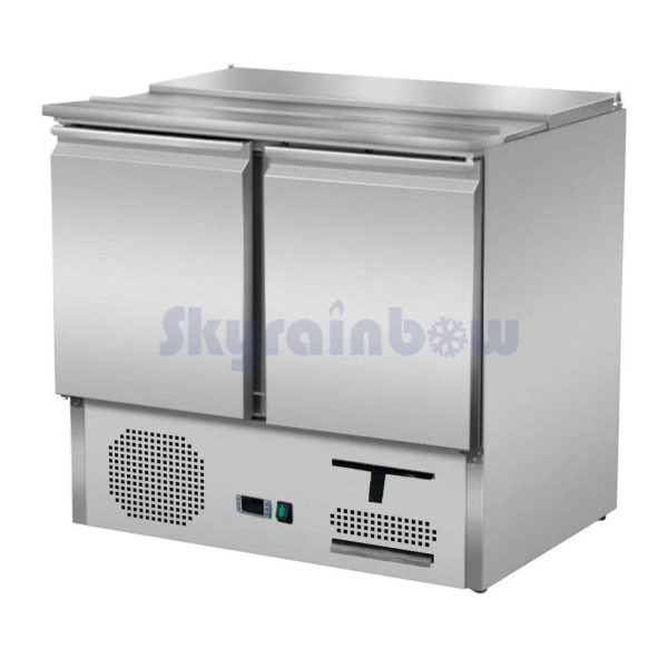 Saladette 2 Türen, 90 x 70, mit Schiebedeckel THS900