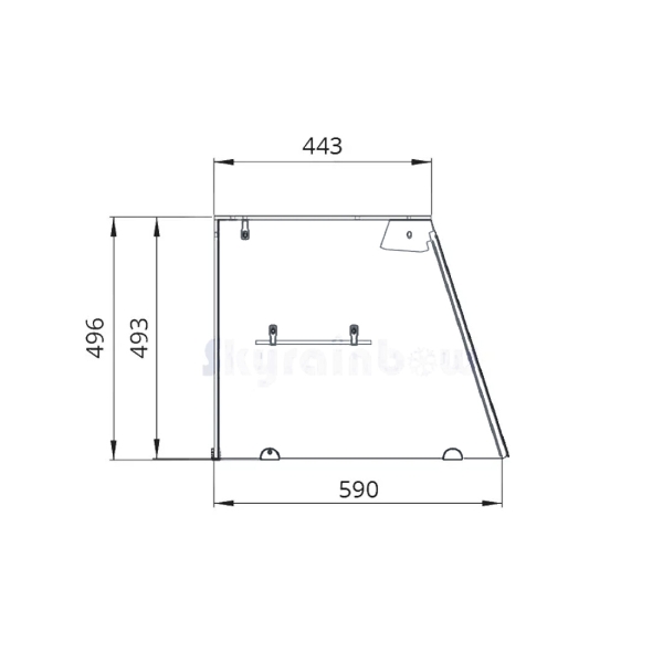 SNACK-Line Bain-Marie Theke 3x GN1/1, Star Galaxy schwarz, 123x82x85,5 Glasaufbau Klarglas, Zwischenablage Skyrainbow THBM128GS_FG