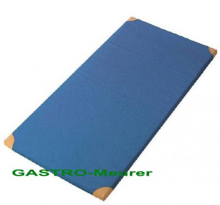 Turn- und Sportmatte 150x100x6 cm VB80 mit Lederecken ohne Trageschlaufen