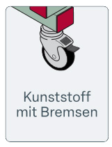 Lenkrollen (bis 140 cm Regallänge)