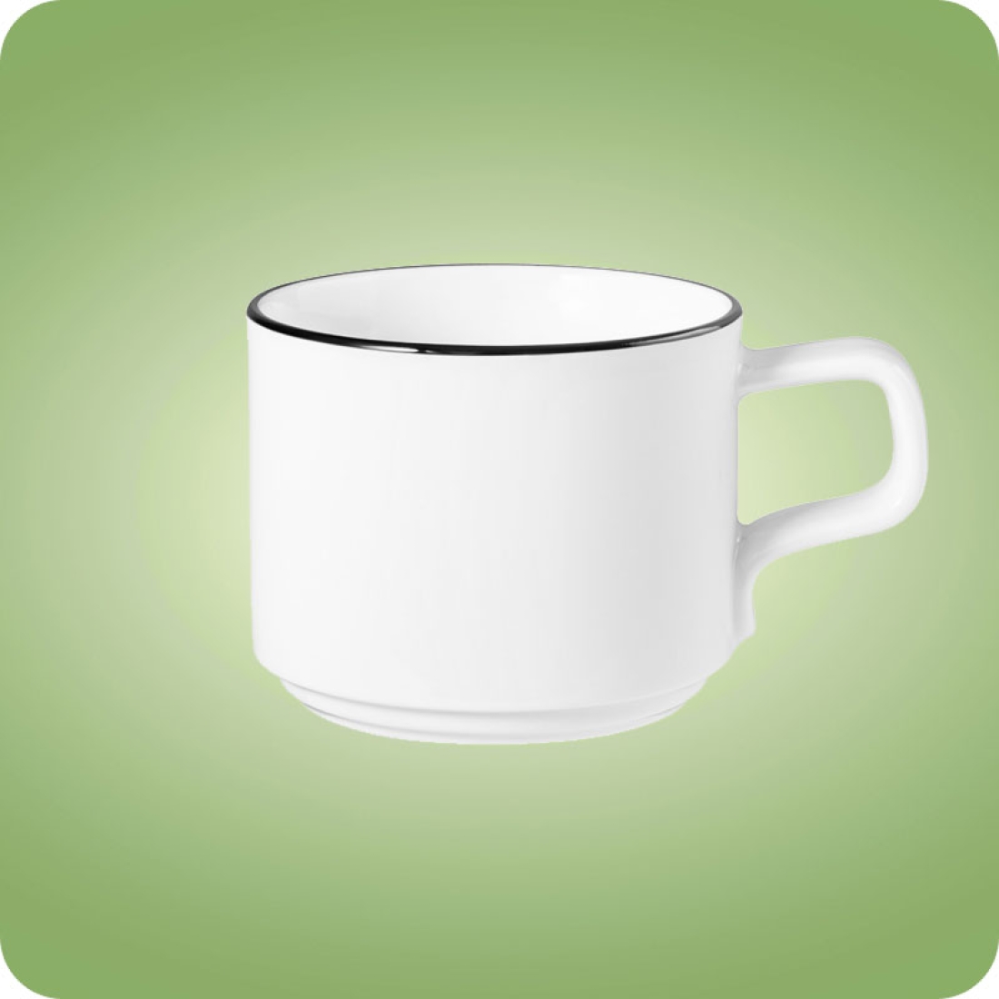 GOOD MOOD Black Line Cappuccinotasse 0,25 L Seltmann Weiden
