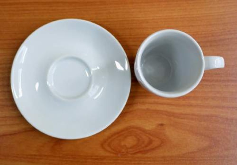Espresso-Obertasse 0,08 l + Untere 11 cm, Porzellan "Bella" -Restposten-