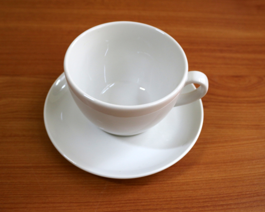 Cafe au lait-Untertasse 15,8 cm Porzellan "Miranda" -Restposten-