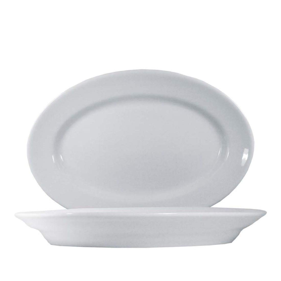 Tivoli White, Platte oval 38 cm Saturnia
