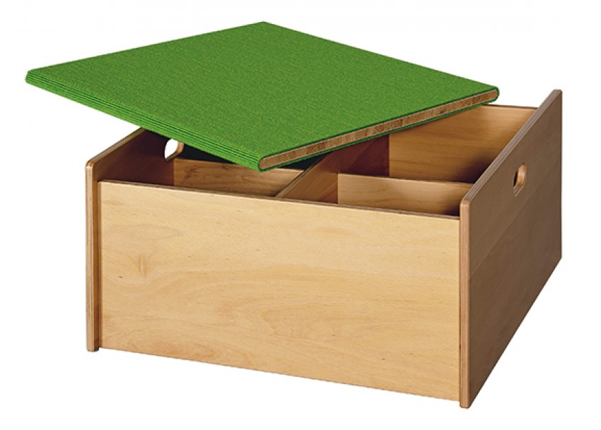 Quadratpodest Büchertrog Höhe 40 cm