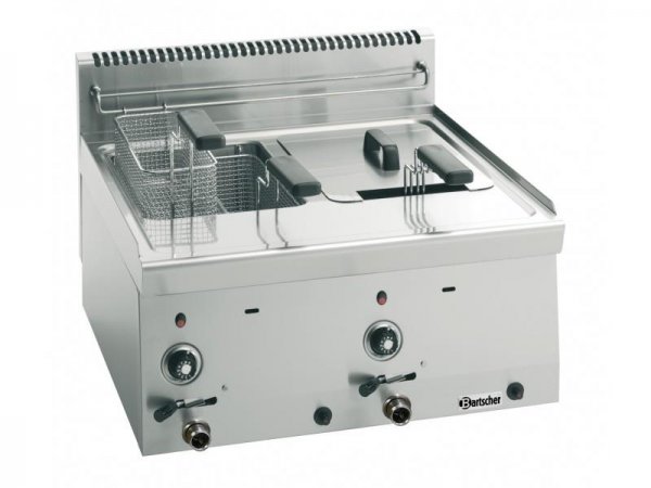 Bartscher Gas-Doppel-Friteuse 2 x 8 Liter Serie 600