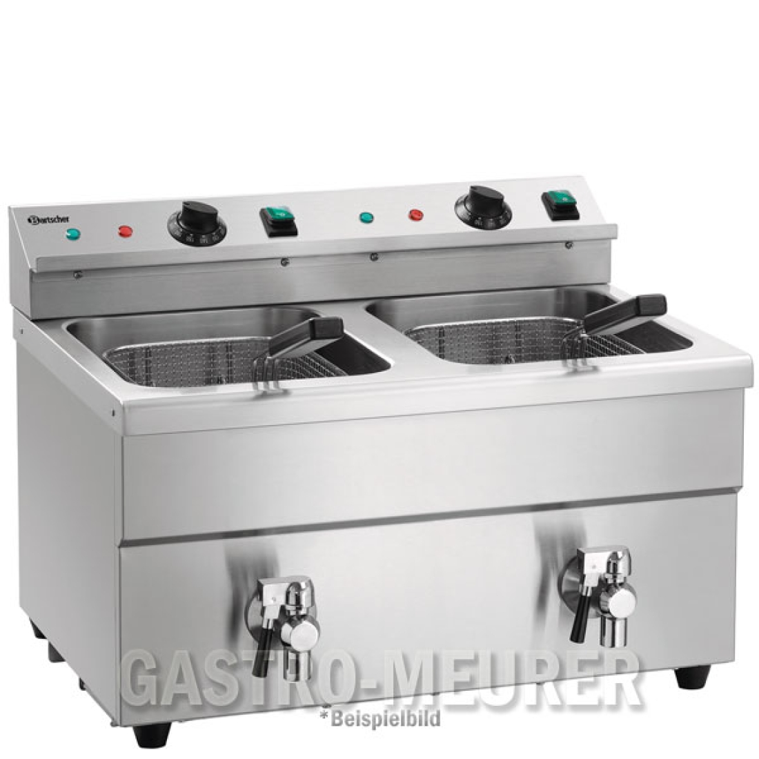 Bartscher Induktions-Doppel Fritteuse 2x8L Plus