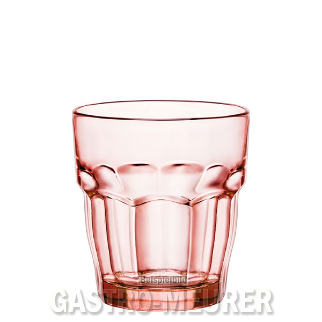Rock Bar Lounge Peach Tumbler 27 cl rot stapelbar Bormioli