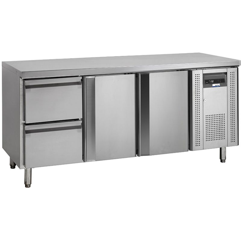 NordCap COOL-LINE Kühltisch 2Türen 2 Schub KTM 3 - 2T-2Z GN 1/1