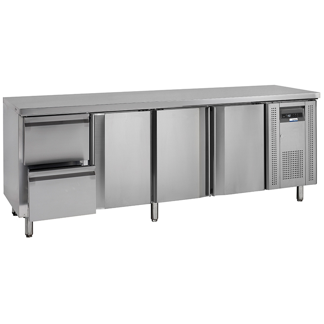 NordCap COOL-LINE Kühltisch 3 Türen 2 Schub KTM 4 - 3T 2Z GN 1/1