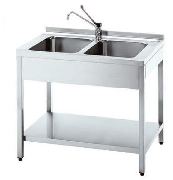 Spültisch mit 2 Becken