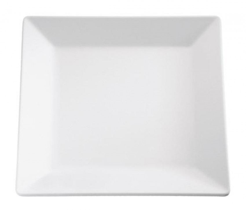 APS Melamin Tablett, weiß 26,5 x 26,5 cm Pure