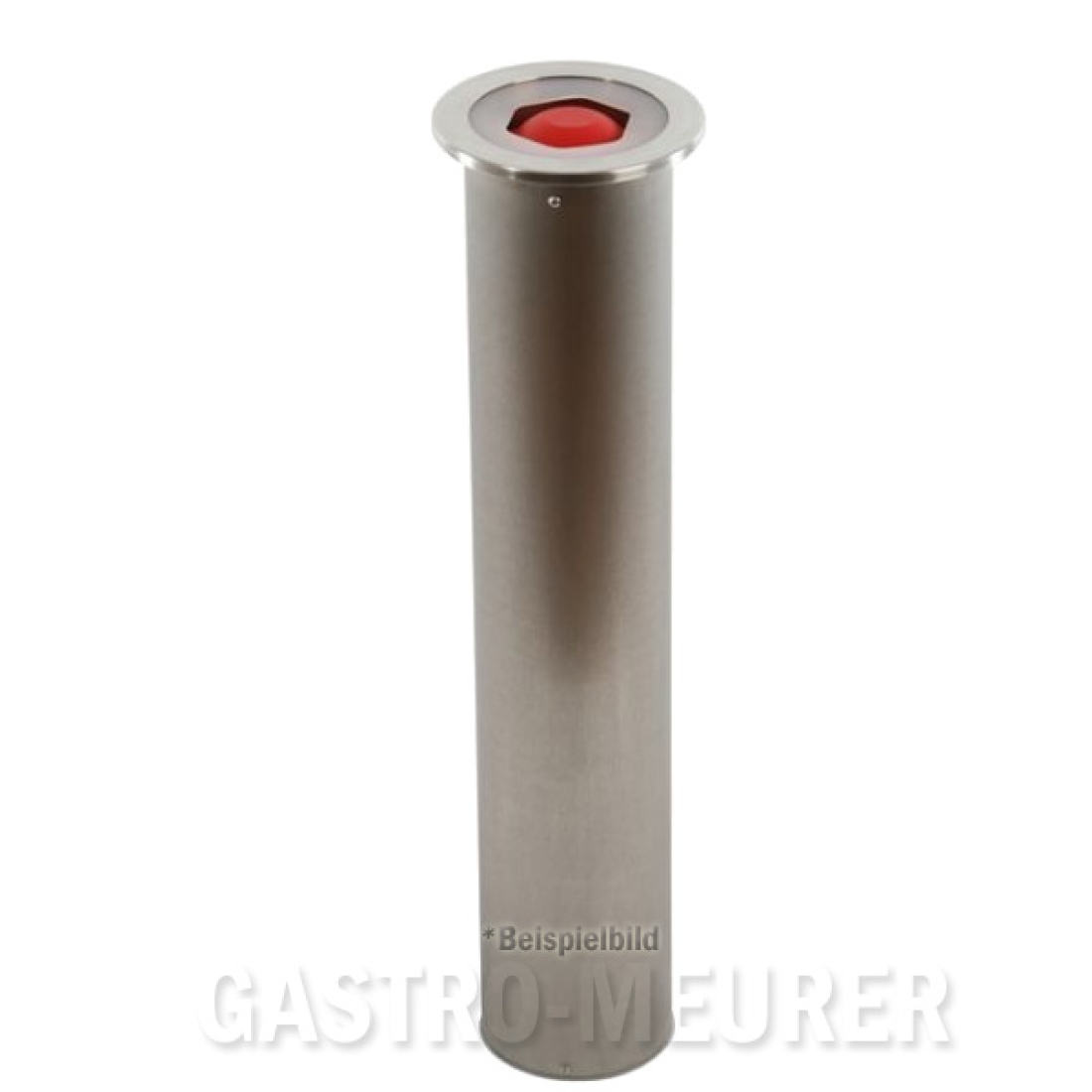 Becherspender Edelstahl für Thekeneinbau 45 cm