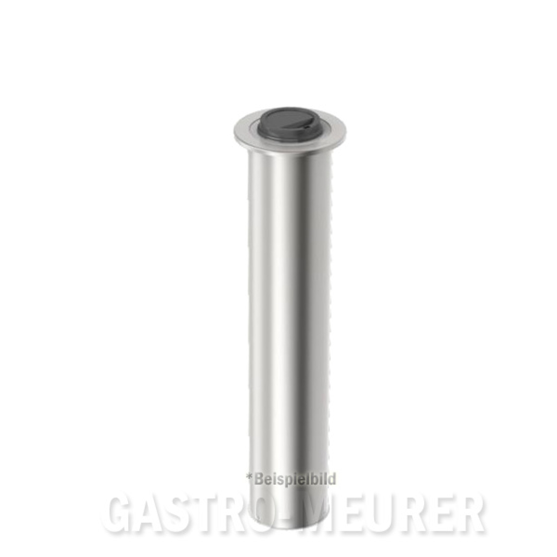 Deckelspender Edelstahl für Thekeneinbau 45 cm