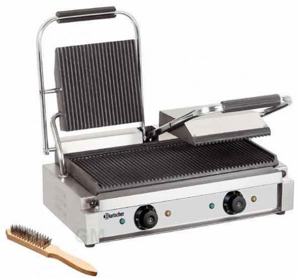 Bartscher Elektro-Doppel-Kontaktgrill gerillt/gerillt