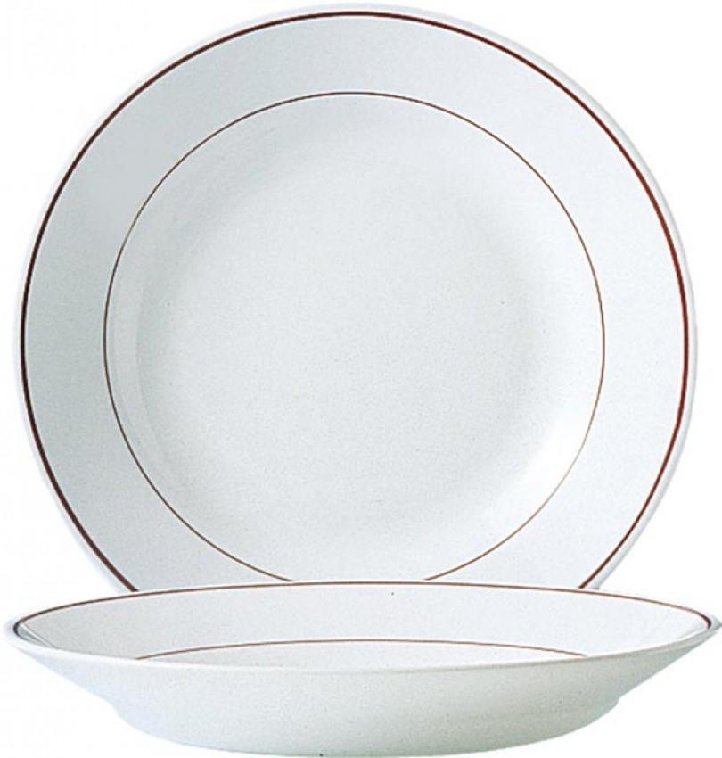 Teller tief 22,5 cm Bordeaux