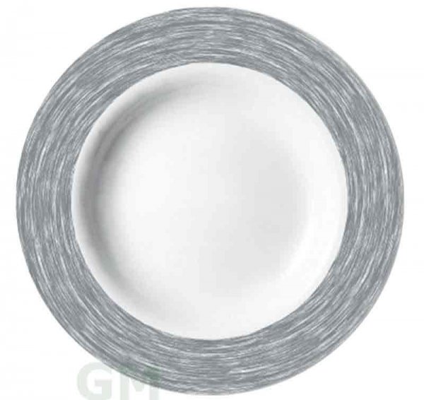 Brush Teller tief 22,5 cm grey -Auslaufartikel-