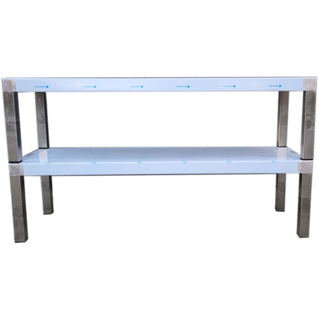 Aufsatzbord 2-etagig 121 x 40 cm