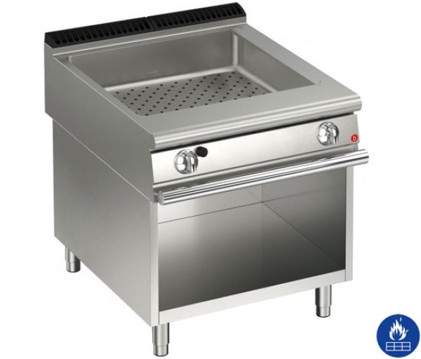 AFG Bain-Marie Gas 1 Becken 6,8 kW Standgerät, Queen 900