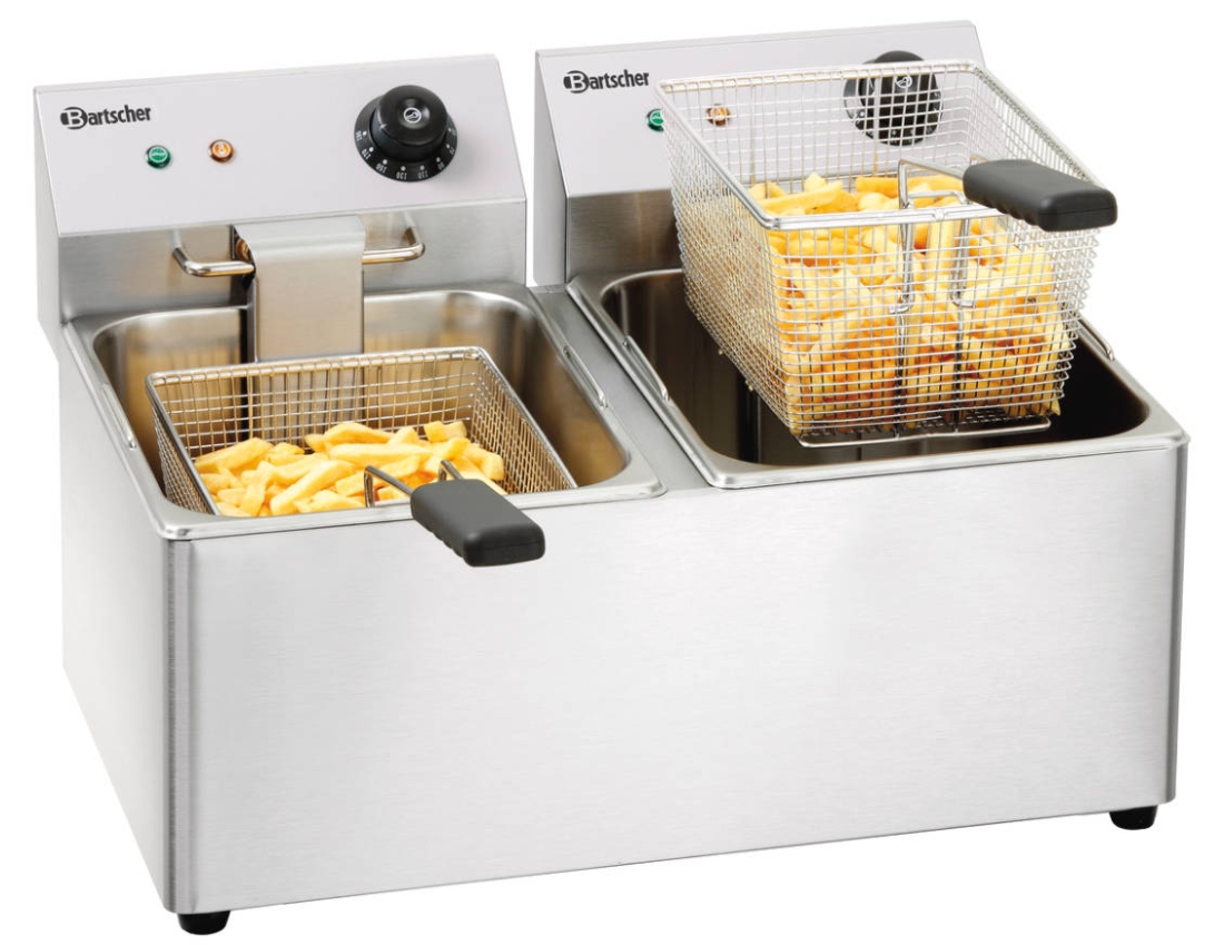 Bartscher Elektro-Doppel-Friteuse 2x8 l Snack IV