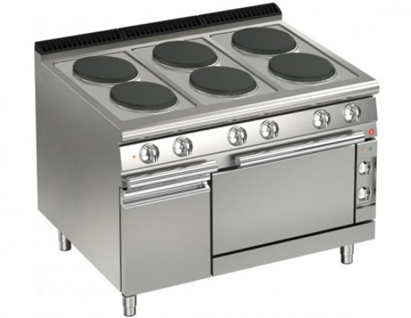 AFG Elektro-Herd 6 rd. Platten mit E-Backofen, Queen 700