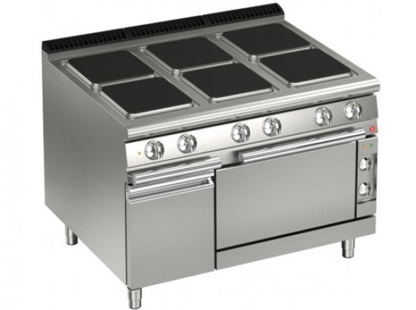 AFG Elektro-Herd 6 rechteckige Platten mit E-Backofen
