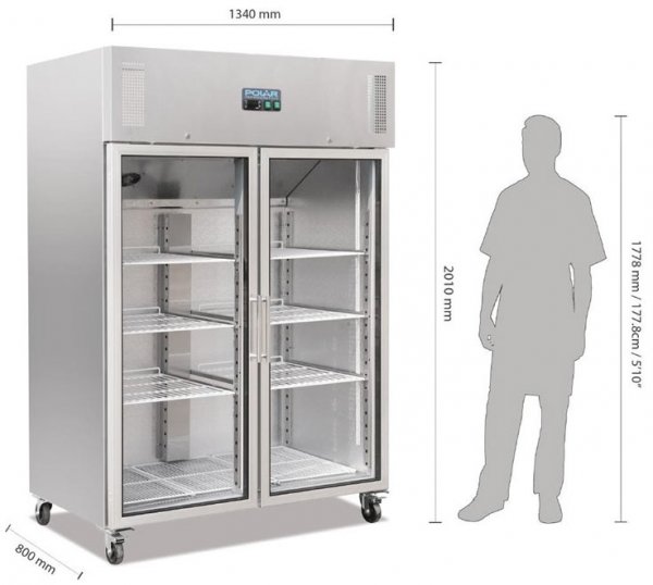 Glastür-Kühlschrank CW198