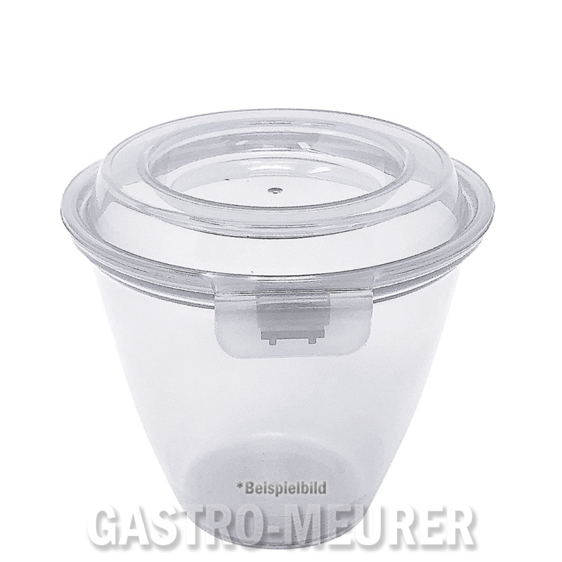 Eco-Takeouts Mehrweg-Menueschale 175 ml, Ø 9,1 cm H 7,8 cm, mit Deckel, weiß