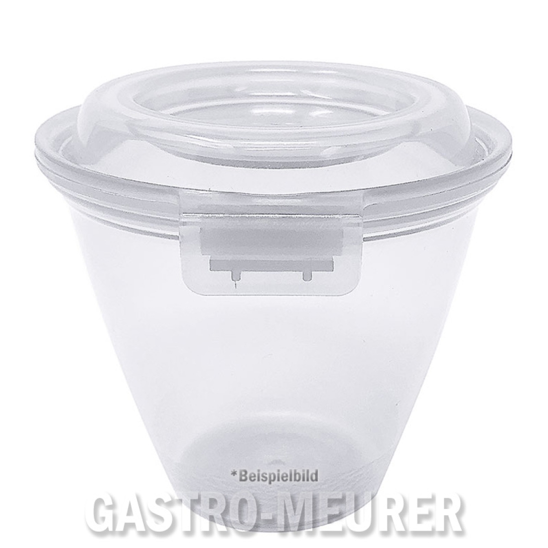 Eco-Takeouts Mehrweg-Menueschale 365 ml, Ø 11,7 cm H 9,9 cm, mit Deckel, weiß
