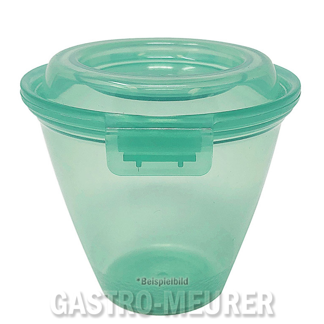 Eco-Takeouts Mehrweg-Menueschale 365 ml, Ø 11,7 cm H 9,9 cm, mit Deckel, grün