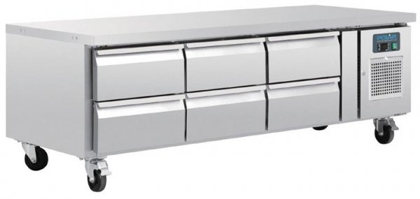 POLAR Unterbau-Kühltisch DA465, 6 Schubladen