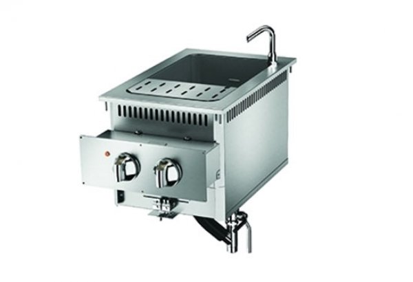Elektro-Nudelkocher Einbau, 1 Becken 28 Liter, Drop-In Queen 700