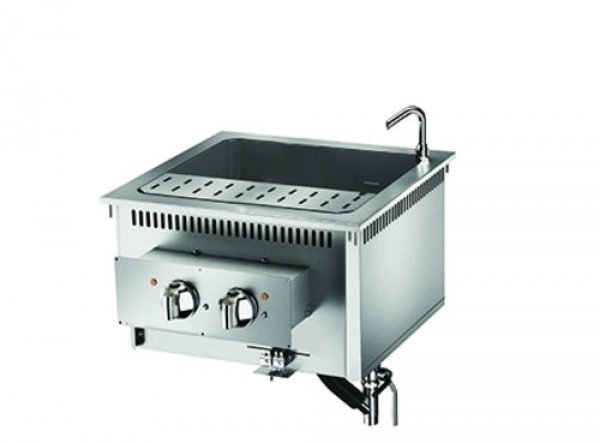 Elektro-Nudelkocher Einbau, 1 Becken 42 Liter, Drop-In Queen 700