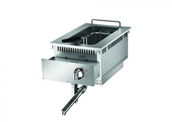 Elektro-Friteuse Einbau, 1 Becken 10 Liter, Drop-In Queen 700