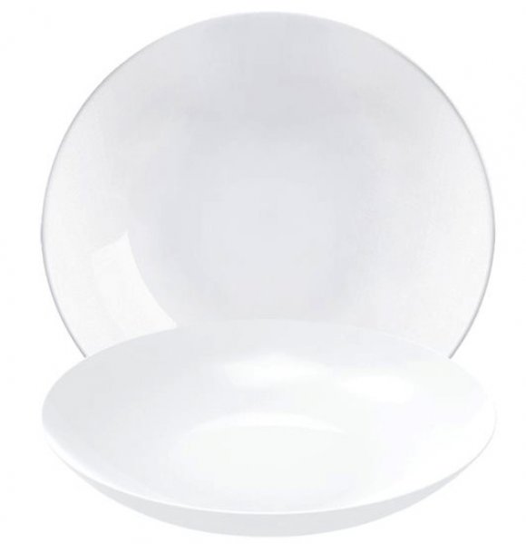 Arcopal Opalglas Hartglas Geschirr Suppenteller Coupteller tief 26,0 cm Friend Time White ARC N3186