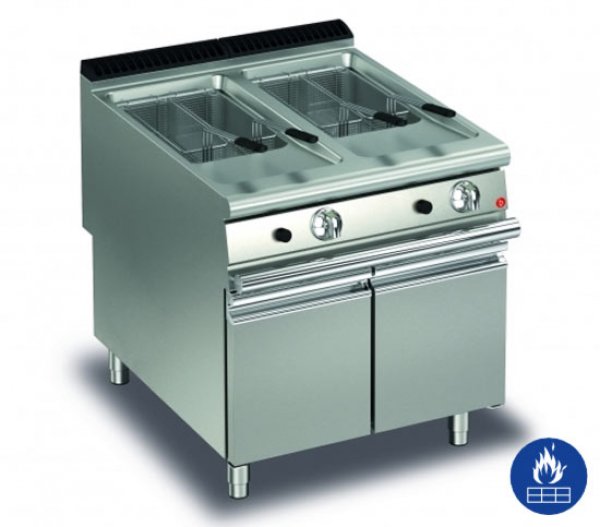 AFG Friteuse Gas 2x20L Standgerät, Queen 900