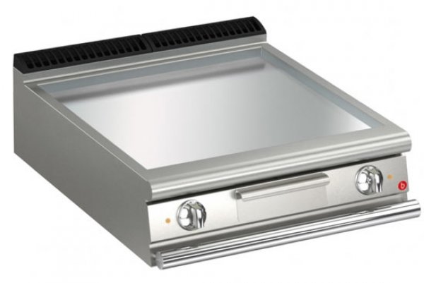AFG Elektro-Grill+Bratplatte 10,8 kW glatt chrom Tischgerät Queen 700