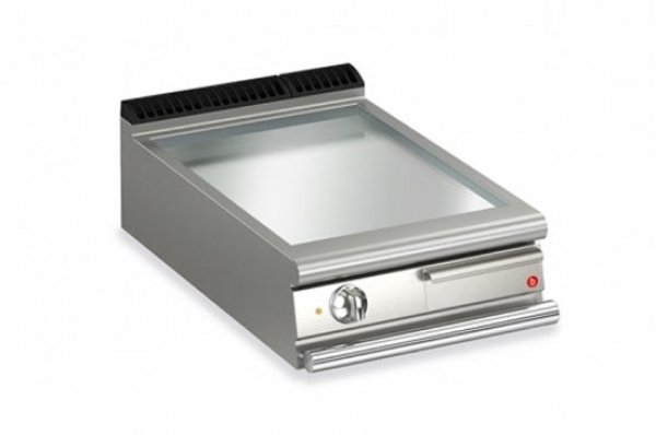AFG Brat- Grillplatte Elektro glatt-verchromt 10,5 kW Tischgerät, Queen 900