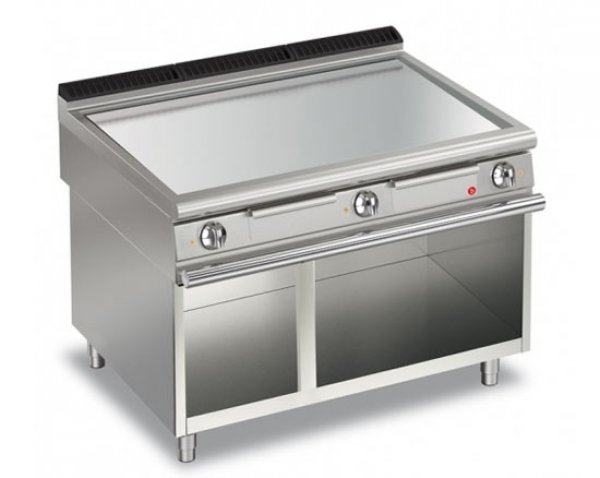 AFG Brat- Grillplatte Elektro glatt-verchromt 16,2 kW Standgerät, Queen 900