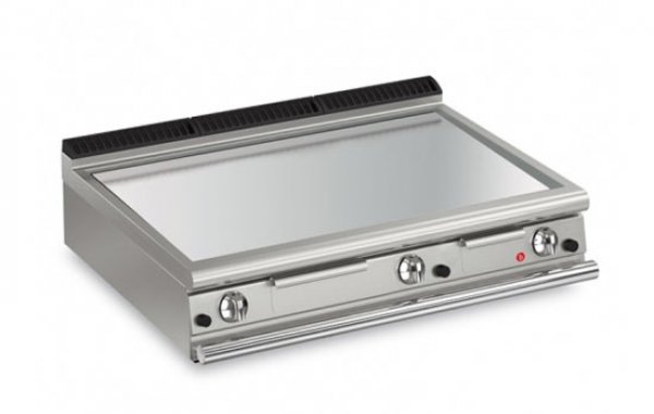 AFG Brat- Grillplatte Gas glatt+hartverchromt 21,0 kW Standgerät, Queen 900
