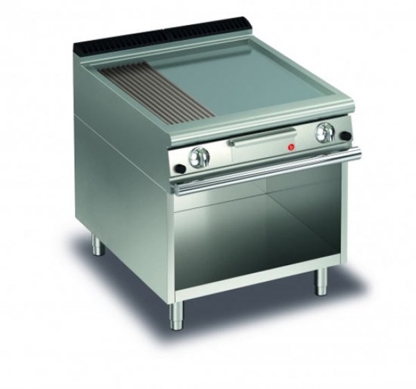 AFG Gas-Grillplatte 13,0 kW glatt+gerillt Standgerät Queen 700