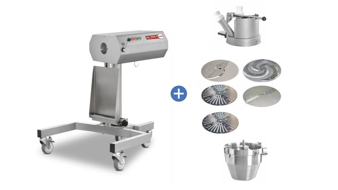Feuma HU 1020-2 mit Set-Gemüseschneiderausstattung + Untergestell (nicht höhenverstellbar)