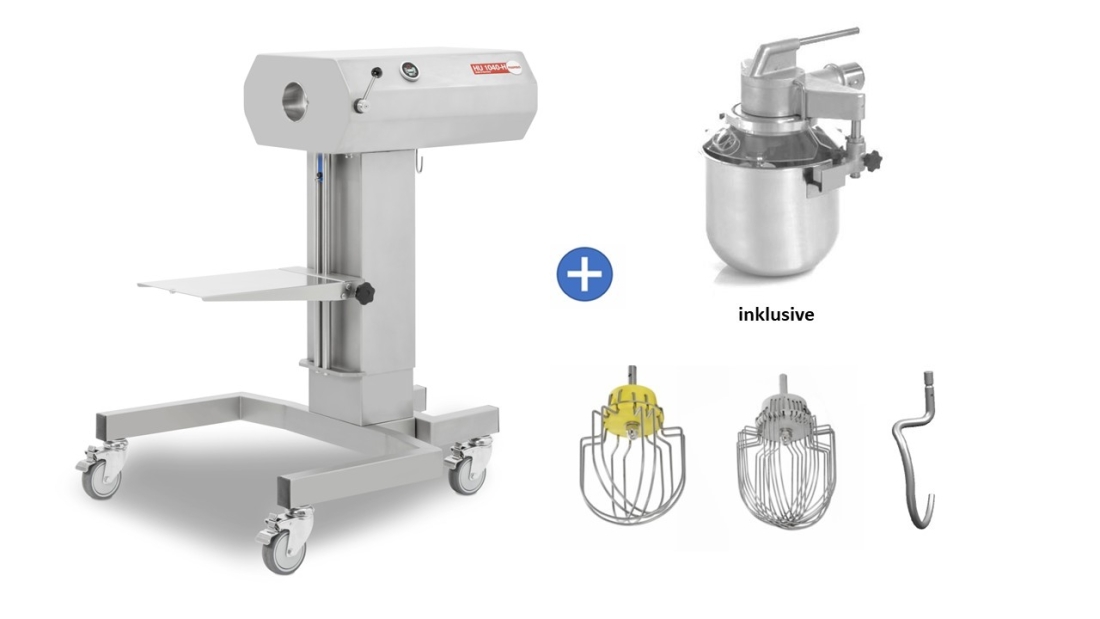 Feuma HU 1040-H mit Rührwerk 20 Liter + Untergestell höhenverstellbar Twist Display