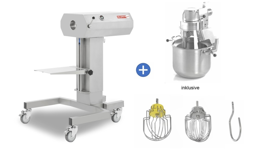 Feuma HU 1040-H mit Rührwerk 40 Liter + Untergestell höhenverstellbar Twist Display