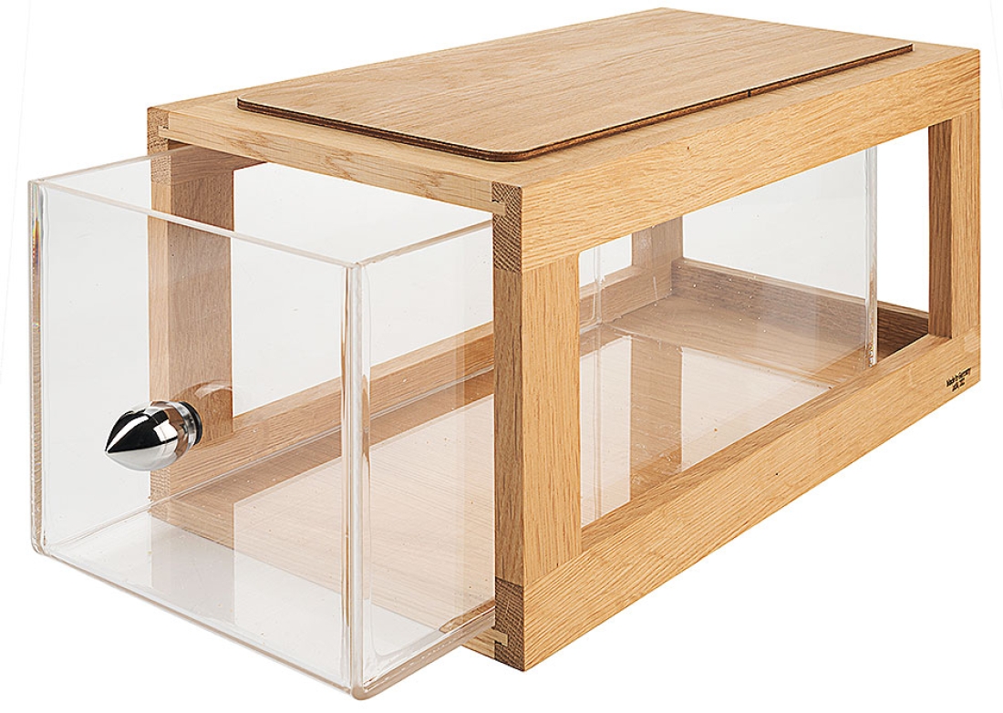 BOX OAK Bread Slender Frilich 3540/000 Brotbox