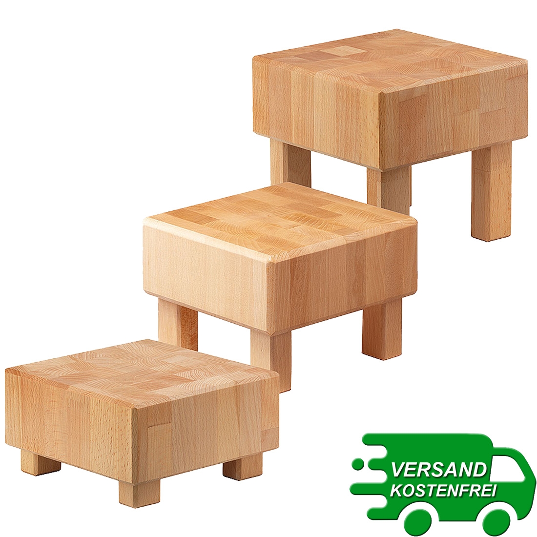 PURE NATURE 23x23 Butcher Block Frilich 3 Höhen 3651/040 3651/041 3651/042