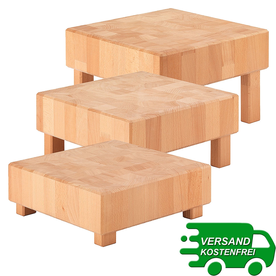 PURE NATURE 33x33 Butcher Block Frilich 3 Höhen 3652/040 3652/041 3652/042
