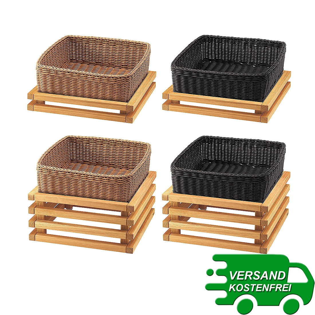 RAISER OAK 33x33 Brotkorb Frilich 2 Farben, 2 Höhen 3762/010 3762/020 3762/011 3762/021